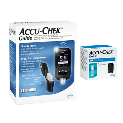 ACCU-CHEK GUIDE MONITOR + 50 Strips + Pen