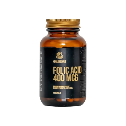Picture of GRASSBERG Folic Acid 400 mcg – 60 Capsules