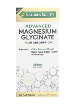 Picture of Nature's Bounty Advanced Magnesium Glycinate 360 mg – 90 Capsules